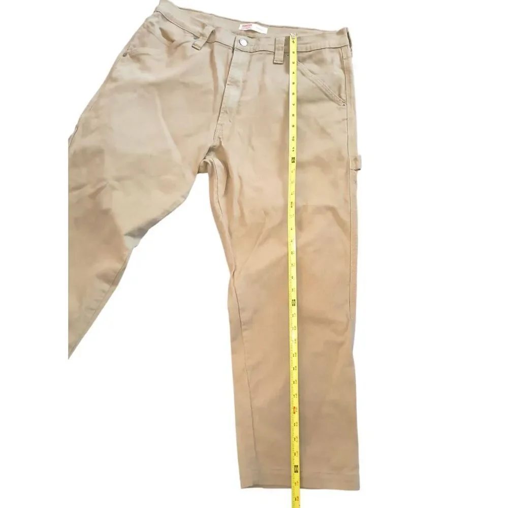 Levi's Levi Strauss Carpenter khaki workwear pants Size 38/30 Signature